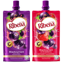 Philippines imported food RIBENA Blackcurrant juice drink 330ml Childrens strawberry flavor drink