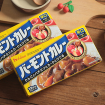 Japanese imported food good service Xinkou hundred dream more Apple Curry 230g 12 Indian Curry block seasoning