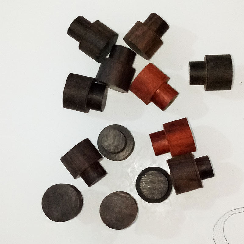 Jinghu accessories Ebony rosewood plug plug pole plug head Jinghu burden iron cylinder wooden shaft