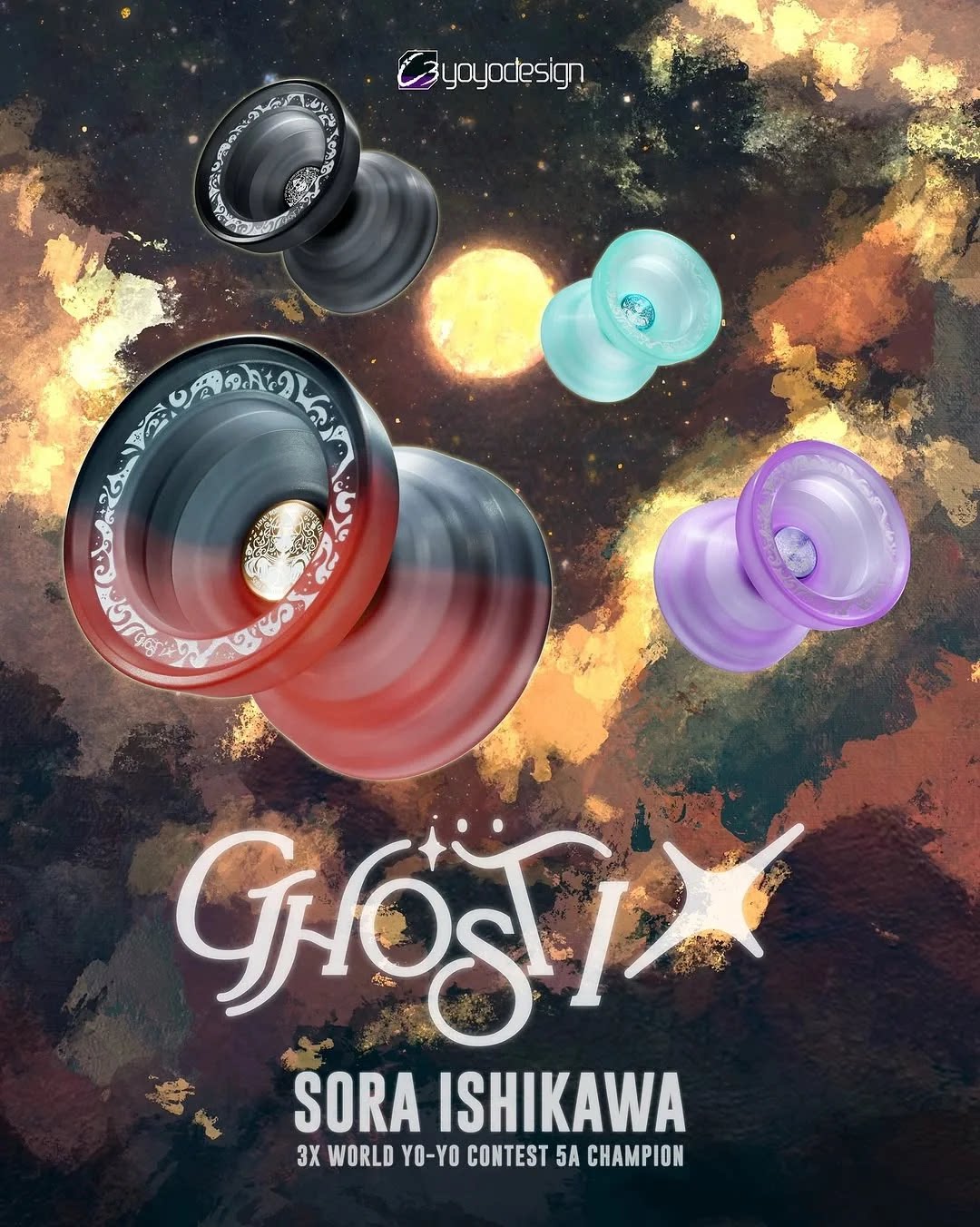 Йо-йо Гонконг C3 Ghost Ix Sora Ishikawa Фирменный мяч для ПК с ЧПУ Профессиональный Спортивный Бесплатная доставка