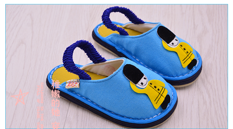 Pantoufles enfants en coton - semelle Melaleuca - Ref 1035895 Image 14