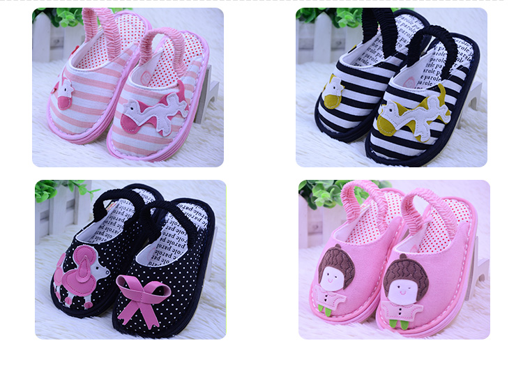 Chaussons enfants en coton pour Toute saison - semelle tendon - Ref 986450 Image 17