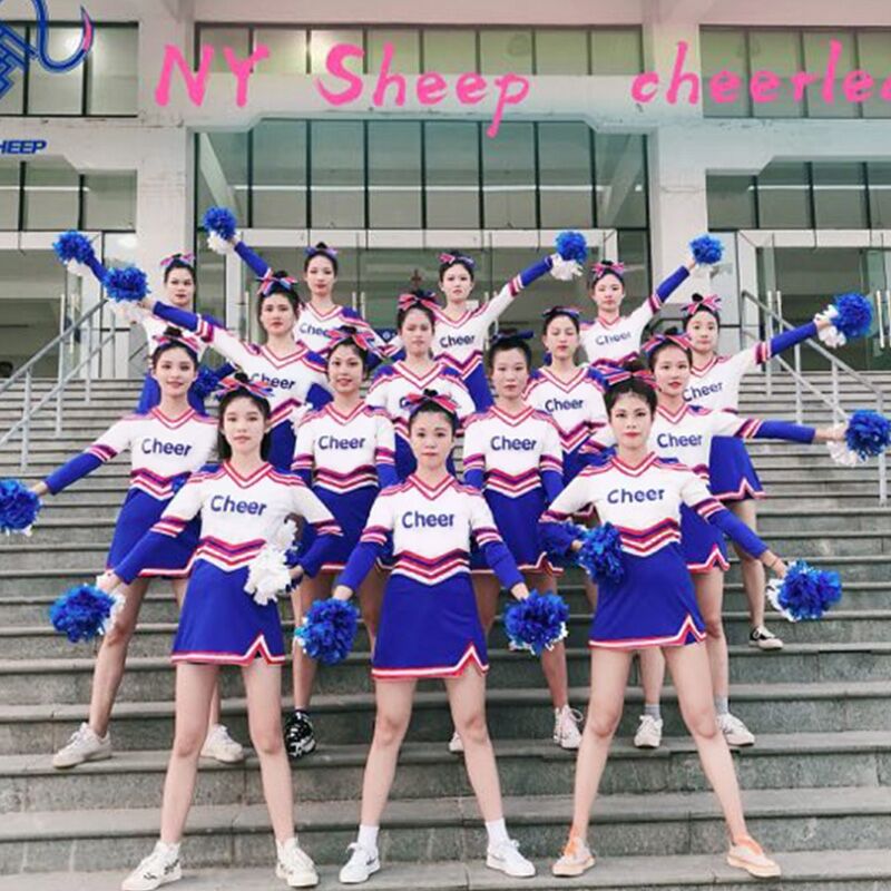 Children's women's cheerleaders to serve young children cheerleaders, primary and middle school students' Games group bodybuilding drills