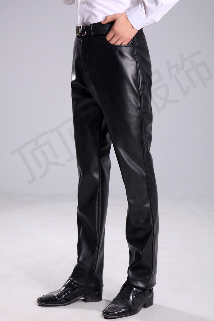 Pantalon cuir homme droit pour hiver - Ref 1488460 Image 12