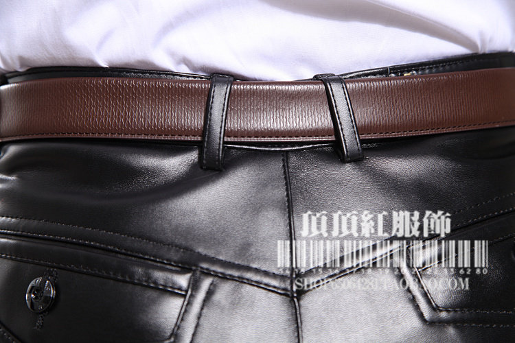 Pantalon cuir homme droit pour automne - Ref 1481466 Image 19