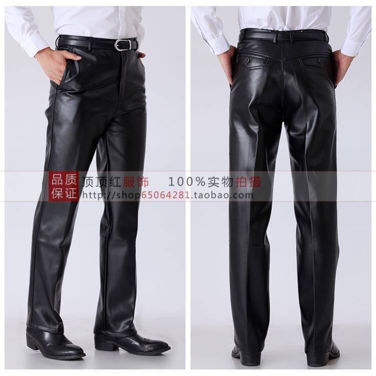 Pantalon cuir homme droit pour automne - Ref 1481883 Image 19