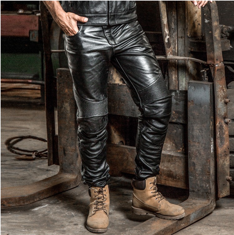 Jersey da Harley quần da nam có thể đặt quần da bảo vệ quần chống gió ấm xe máy off-road shop đồ nam đẹp