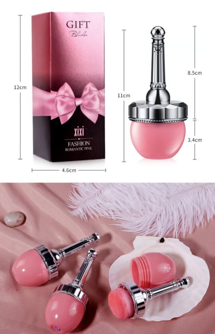 Đệm nấm rung, sức sống, má hồng, trang điểm nude tự nhiên, kem, cam, hồng, khô, hoa hồng, lưới, công suất sửa chữa đỏ, rouge - Blush / Cochineal phấn má dior