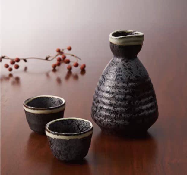 Xuất khẩu Nhật Bản bình hông Nhật Bản gốm sake Nhật Bản nồi rượu Shochu rượu thủy tinh đặt trang trí giá đỡ rượu vang