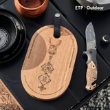 Дорожная портативная маленькая разделочная доска для кемпинга из натурального дерева, хлеб