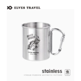 ETP Elf Camping Cup, двухслойная кружка из нержавеющей стали, портативный карабин, складная чашка для воды, уличная кофейная чашка