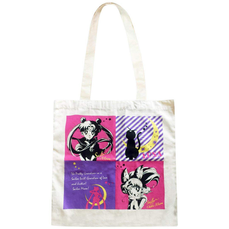 Beauty less female warrior Sailor Moon environmentally friendly canvas hand shoulder bag colored gge