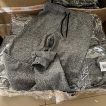 Foreign trade factory export original single tail single goods cut mens slim foot fleece trousers