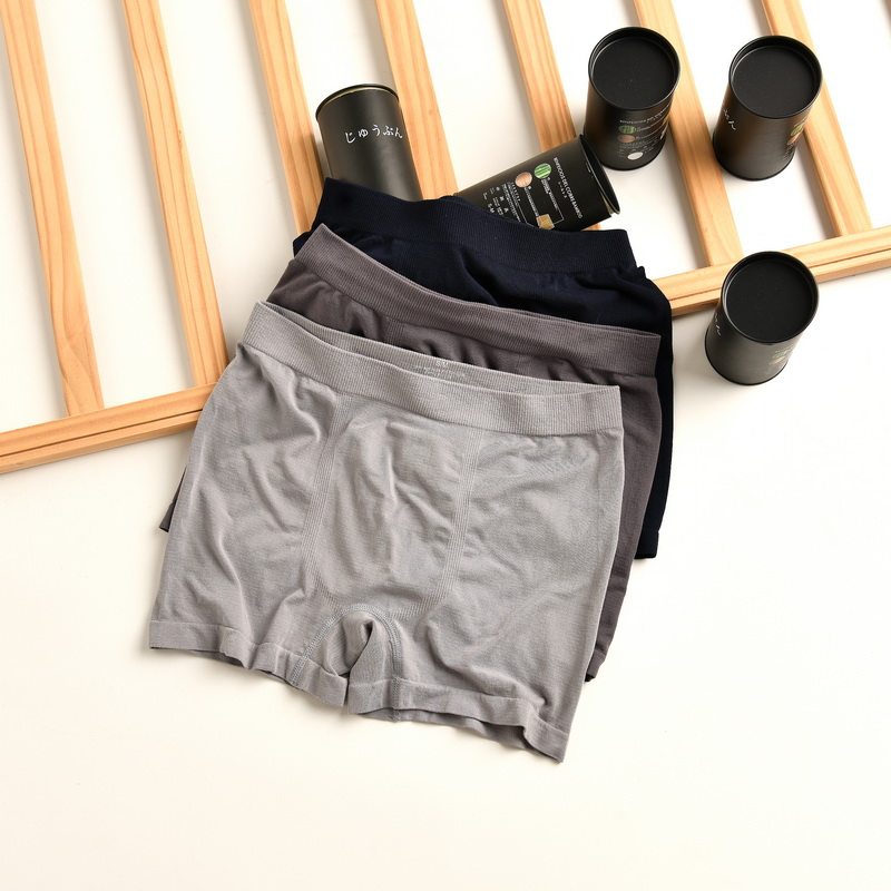 Sea Foreign Trade Men's Clothing Outlet Island Nation Copper Ammonia Silk Four Sides Panty Pants Bamboo Fiber Four-corner Pants Pure Color Casket Shorts