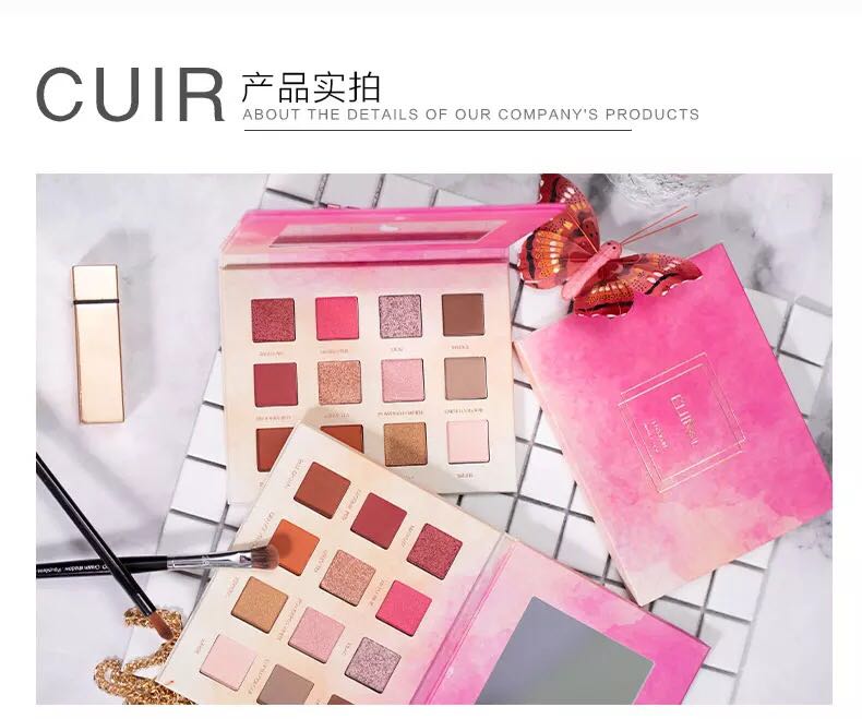 Cuir sunflower phấn mắt màu đỏ với đá cẩm thạch trang điểm màu nude không nở màu xanh lá cây bóng mắt - Bóng mắt phấn mắt 3ce 9 màu