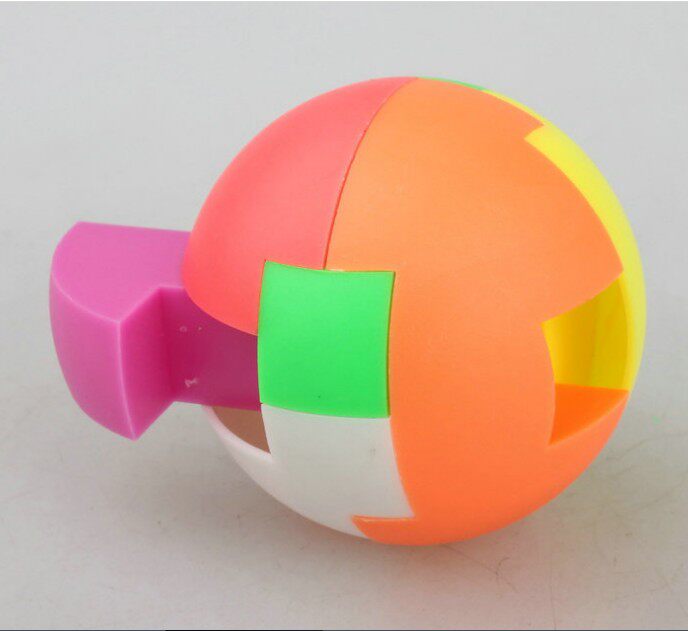 Spherical hole Ming lock spell detachable hole Miner ball Rubanball Magic ball 708090 back years nostalgic puzzle intelligence toy