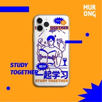 Mu Rong original trendy beautiful boy phone case for Apple 8p 11pro XSMAX XR 7Plus