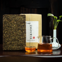 Hunan Anhua black tea Golden Flower hand-built Fuzhandongshi White Green Mountain 1000g authentic Barren mountain big leaf original leaf