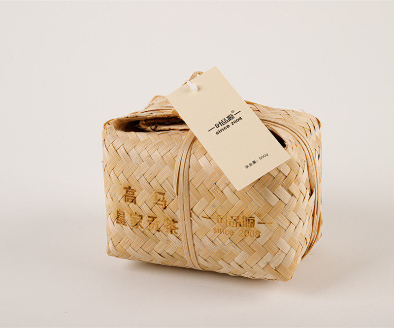 High Horse Hunan Anhua Black Tea Zhengzong Barren Wild Sky Sharp Tea First-class Bulk Bamboo Basket Gontea Dibrook 