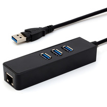 Drive-free USB3 0 Gigabit Network Card with 3-port 3 0 usb hub Splitter to RJ45 Cable Network Card