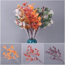 Simulation Apple Leaf round leaf Yugali money leaf forest wedding wedding hall Road lead flower arrangement green plant decoration with grass