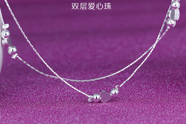 Mới Nhật Bản và Hàn Quốc xu hướng 925 sterling bạc mờ hạt chuông bóng cô gái vòng chân khí chất phụ kiện thời trang đơn giản vòng chân cho nữ