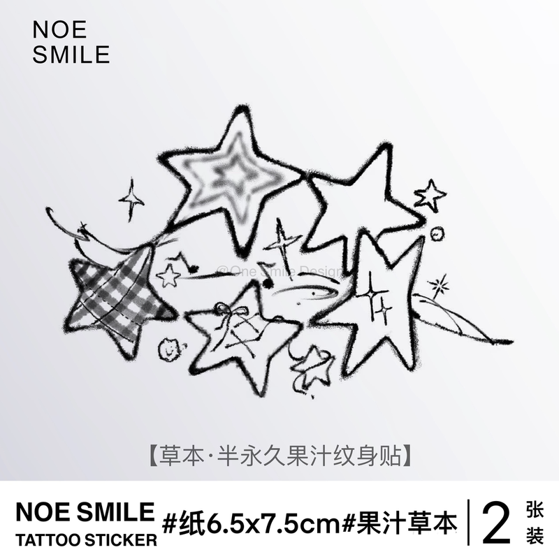 Neosmile Star Party Herbal Juice Premium Personalized Tattoo Stickers Waterproof Long-Lasting Arm Fresh Style for Women