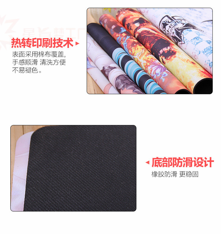 One Piece Road quanh fly Ace phim hoạt hình chuột pad anime bàn phím trò chơi lớn có thể được tùy chỉnh - Carton / Hoạt hình liên quan miếng dán