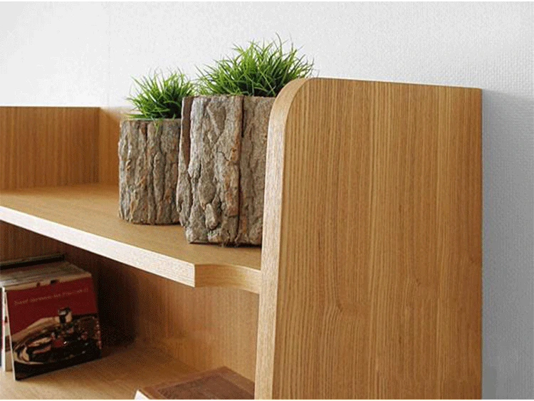 Tủ trưng bày gỗ sồi Tủ sách gỗ rắn kệ gỗ rắn tủ đồ nội thất Bắc Âu giá sách học tập tối giản