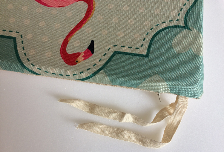 Flamingo tươi văn học cotton và lanh in đệm đệm sofa đệm chống trượt ghế đệm ăn ghế đệm văn phòng đệm tấm trải ghế sofa mùa hè