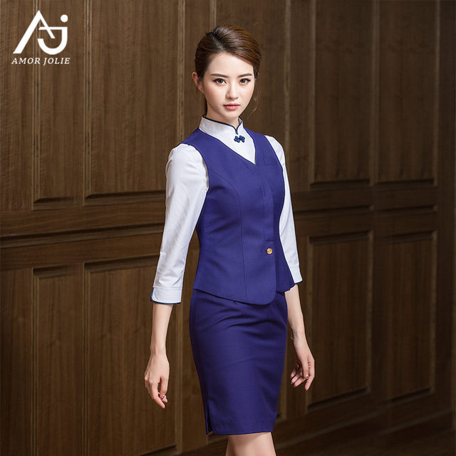 Eastern Airlines stewardess uniform female professional suit high-end jewelry store work clothes pants top hotel beauty salon overalls