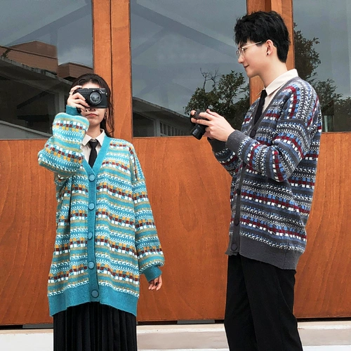 DISOO Парная одежда для влюбленных, пуховик, куртка, трендовый комплект, кардиган, свитер, 2020, в корейском стиле, французский стиль