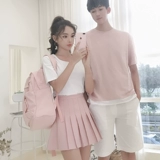 Парная одежда для влюбленных, летняя одежда, трендовая футболка, юбка, комплект, изысканный стиль, популярно в интернете