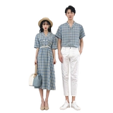 DISOO Парная одежда для влюбленных, трендовая летняя одежда, небольшая дизайнерская юбка, комплект, рубашка, тренд сезона