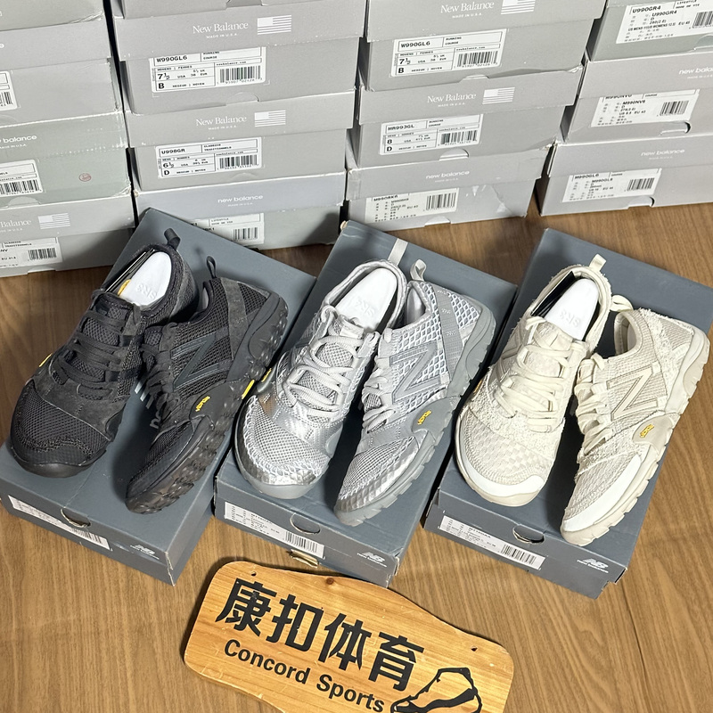 New Balance Mt10 Thin-Soled Barefoot Shoes, Low-Top Silver-Gray Black-Blue Lifestyle Casual Shoes