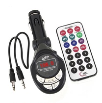 Multi-function car MP3 player Car FM transmitter Cigarette lighter type car music U disk audio MP3 memory