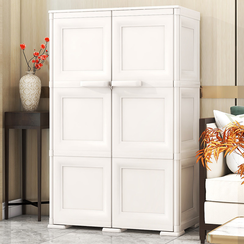78cm European-style wardrobe home bedroom simple cabinet plastic storage cabinet children's wardrobe thickening simple hanging wardrobe