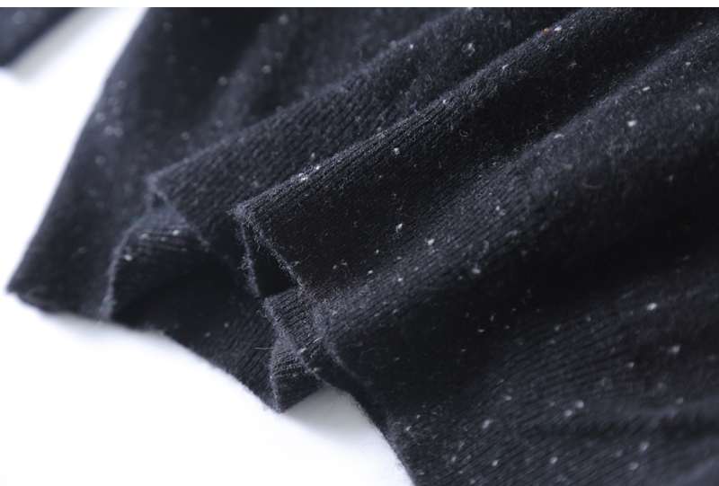 东 Cùng một đoạn mùa thu và mùa đông nam tuyết bông ý tưởng áo len cashmere áo len cổ tròn dày áo thun rộng cỡ lớn áo có cổ