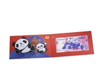 Chinese Panda Gold Coin Issued 40 Anniversary Card Register (1 gr Platinum Coins Commemorative Voucher)