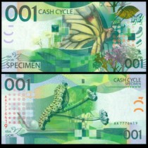 Swiss high treasure KBA CASH CYCLE 2010 edition of butterfly memorial SPARK Pattern brand new