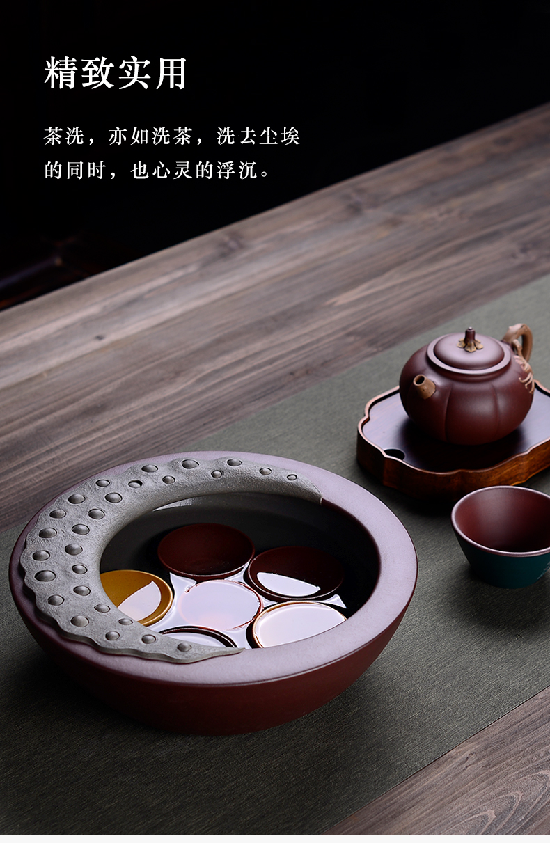 "Master collection" yixing ores in macro purple sand washing all hand wash to kung fu tea tea tea set