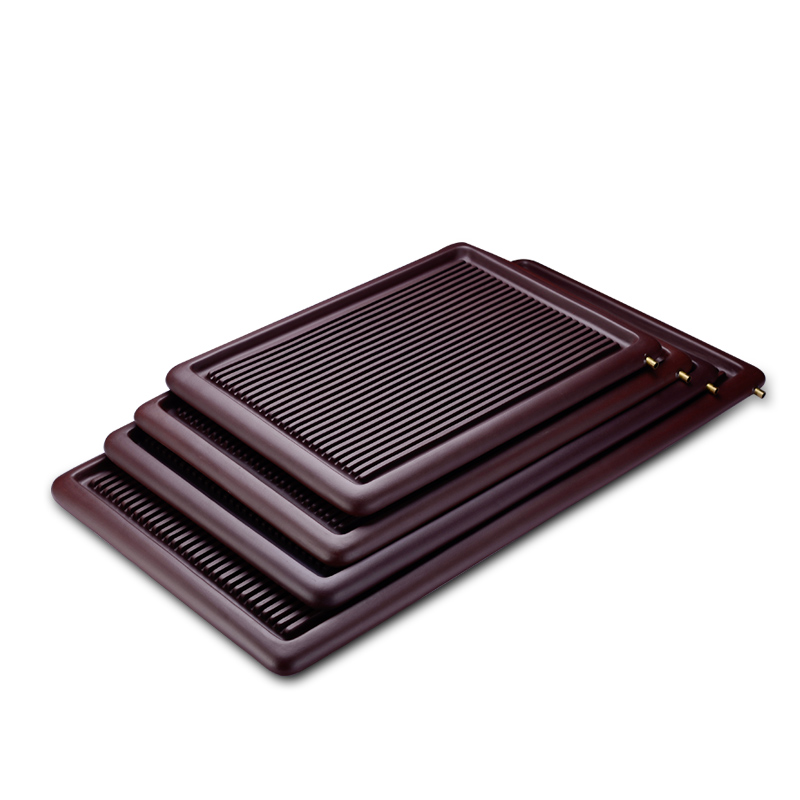 Yixing purple sand tea tray in the macro size bakelite kung fu tea set square household drainage tea tea table