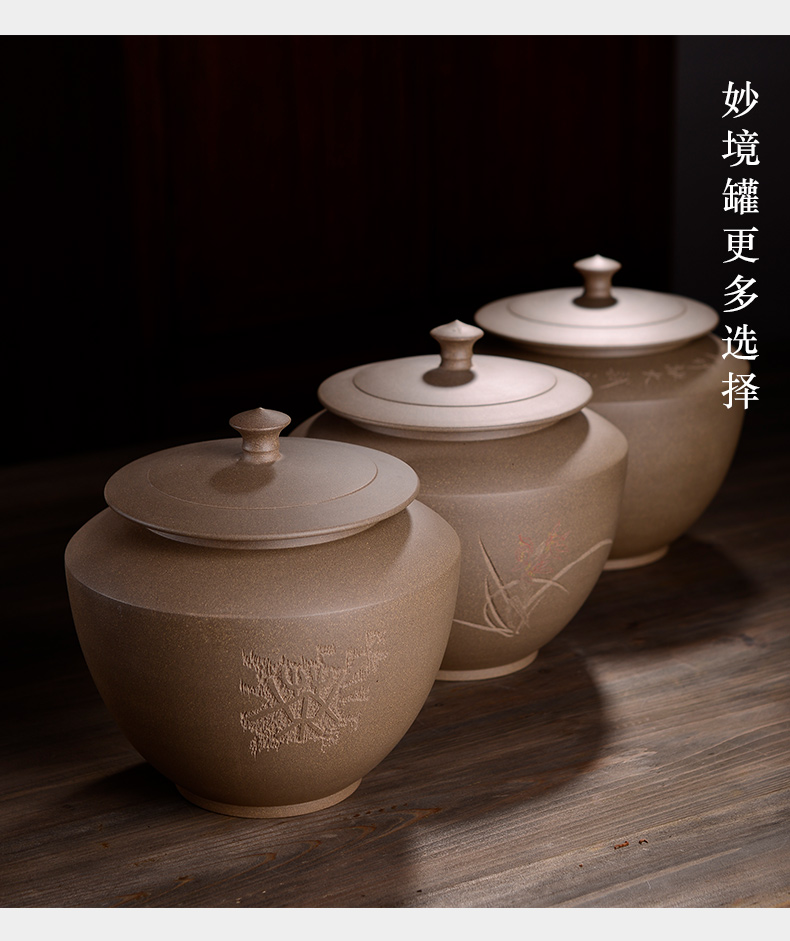 Macros in the violet arenaceous caddy fixings pu - erh tea storage POTS loose tea POTS awake 2 jins outfit "white tea exclusive"