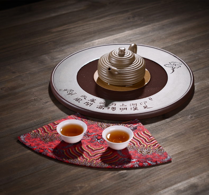 Macro purple sand tea tray in the dry tea sets tea mini small household tea dry mercifully tea tray tray