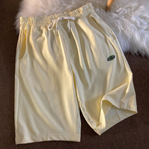 Neresum New ins Tide brand sports shorts Women summer loose leg tide Joker straight casual five-piece pants