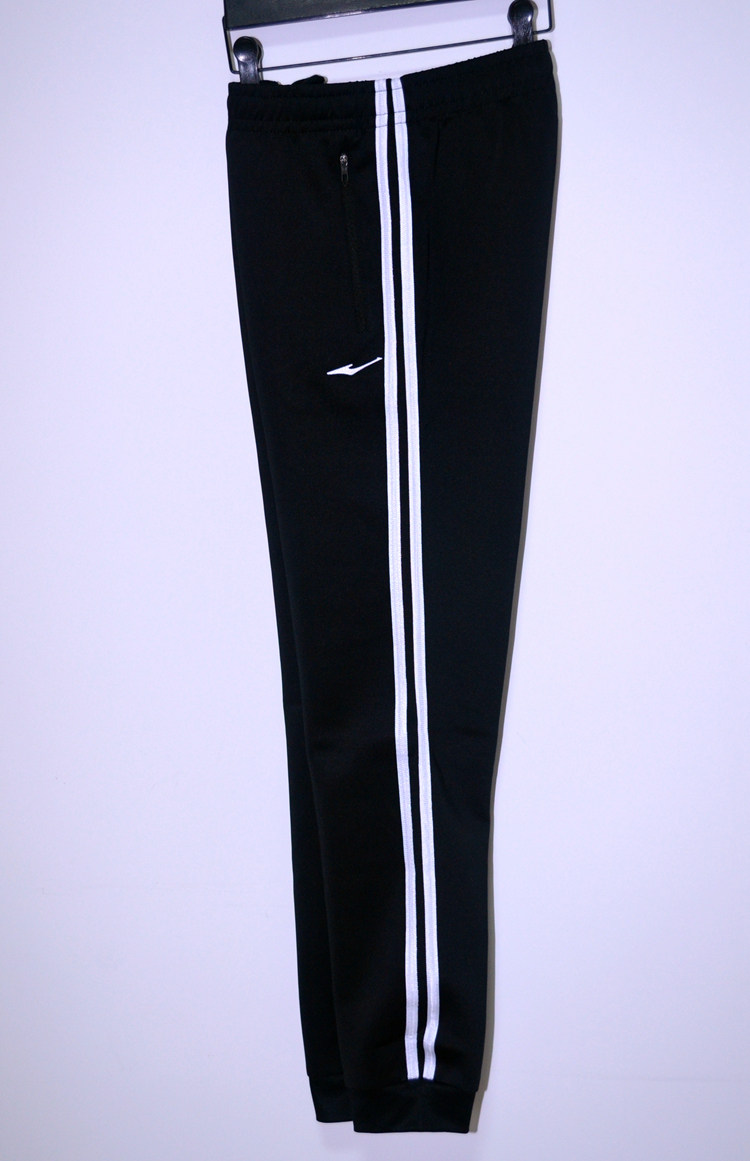 Hongxing Erke women's sweatpants spring new slim slim women's closure casual thin knitted trousers two bars