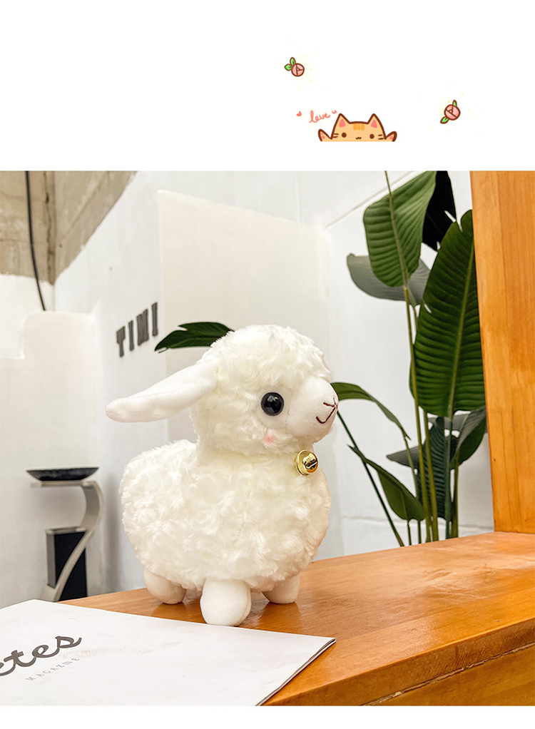 Internet celebrity lamb doll plush toy cute rag doll super cute little sheep alpaca doll children's birthday gift