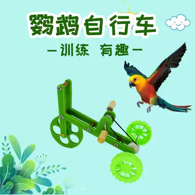 Parrot toy training bicycle training Bird supplies props bicycle Xuanfeng small sun training interactive toy