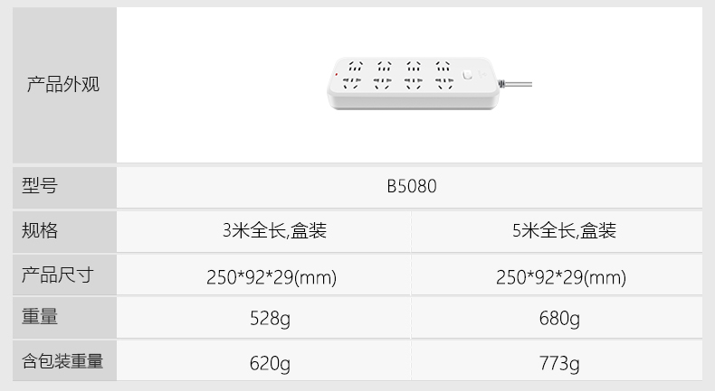 公牛插座正品插排插线板接线拖线板插板带线家用多功能电源转换器