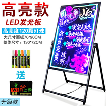 Electronic fluorescent board high brightness 70 90 handwriting board fluorescent flash Billboard board Light led fluorescent screen